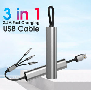 3-In-1 Retractable Cable