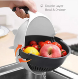 9 IN 1 MULTI-FUNCTIONAL VEGETABLE CUTTER WITH DRAIN BASKET