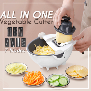 9 IN 1 MULTI-FUNCTIONAL VEGETABLE CUTTER WITH DRAIN BASKET